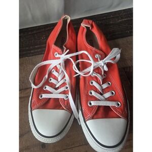 Converse Orange Low Tops Unisex Women's Sz 10 Mens Sz 8